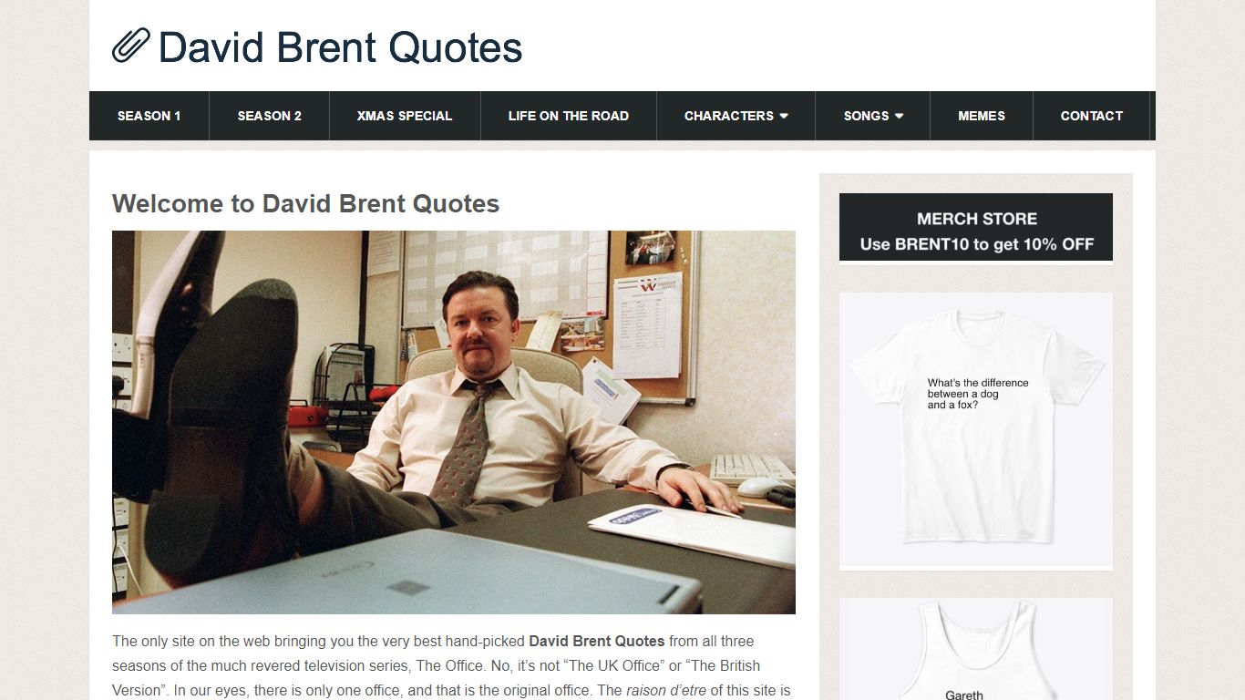 The #1 Site For David Brent Quotes from The Office